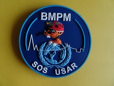 écusson sapeurs-pompiers écusson du bmpm sos usar sauv deb