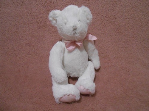 Peluche doudou ours - , blanc