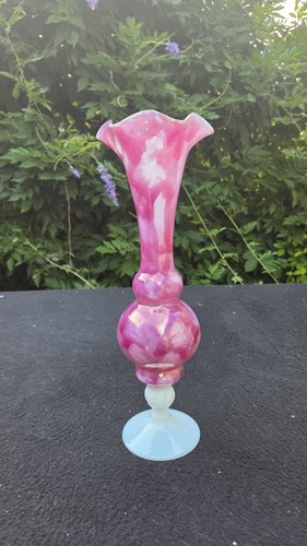 Grand vase opaline rose - grand, en