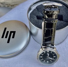 MONTRE BRACELET LIP CLASSIC HABILLÉ - ACIER  - BRACELET CUIR  - FONCTIONNE - N°2