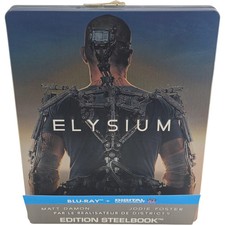 Elysium Blu-ray Steelbook Édition Limitée Matt Damon, Jodie Foster B