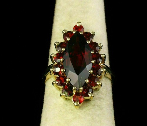 20ct marquise simulé grenat - simulé,