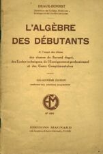 Livre ancien l'algèbre des