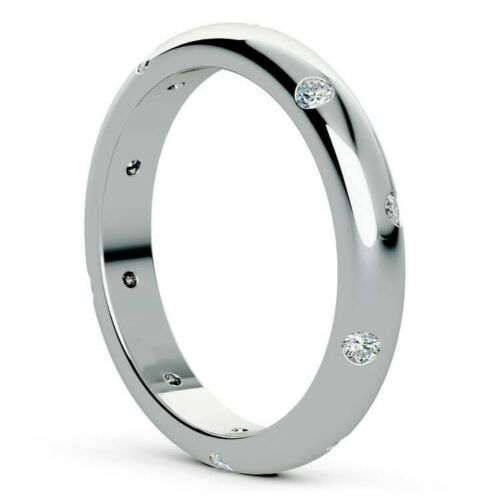 Bague alliance lunette diamant
