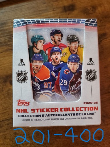 Nhl 2025 stickers - stickers, topps
