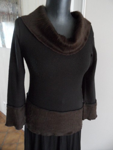 Pull avec fausse fourrure - ,