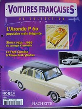 FASCICULE  3  VOITURES FRANCAISES SIMCA ARONDE P 60 FORD COMETE TRACTION 22  R4