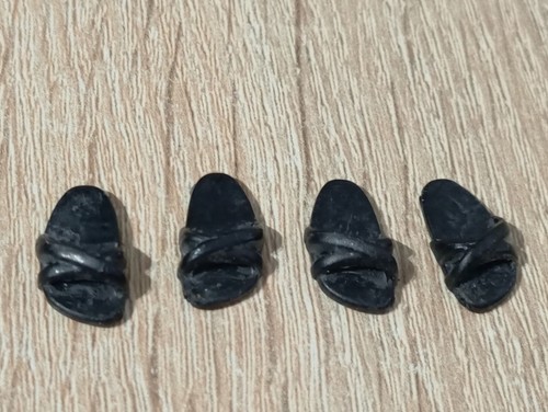 Playmobil sandales noires - playmobil, x4