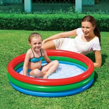 Piscine Gonflable Splash & Play Jardin Extérieur 3 Anneaux - 102cm