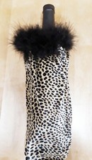 Wine Bottle Cover w/ feathers