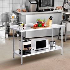 VEVOR Table de Travail Inox