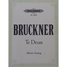 BRUCKNER Anton Te Deum Chant Piano
