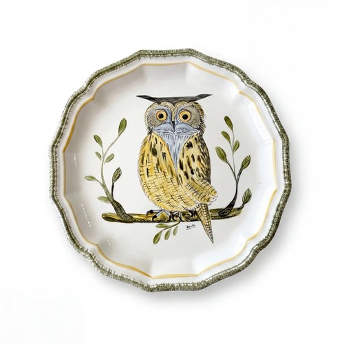 Assiette hibou salins les - assiette,