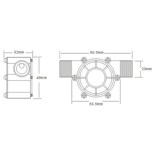 Waterflow pump hydroelectric - pump,