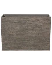 Beliani - Bac à Fleurs - Edessa - 34 x 80 x 56 cm, en Mélange de Pierre, Marron 