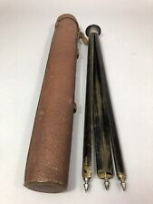 Ancien TRÉPIED d’appareil photo Vintage, pied profilé, + sacoche cuir Vers 1950