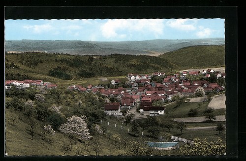 Carte postale weissenborn vue - carte, weissenborn,