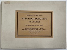 Planches Psychodiagnostic Hermann Rorschach PUF Berne éditions Hans Huber