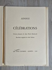 Beau Livre rare ADONIS Eau