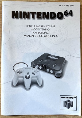 Console nintendo notice - 64,
