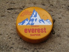 boite ancienne de graisse  EVEREST pour chaussures de sport boite N°5