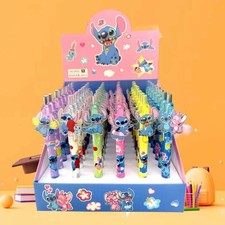Lot 48 Stylos Gel Disney Stitch – Encre Noire 0.5mm – Papeterie Kawaii