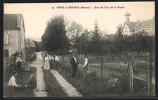 CPA Port-à-Binson /Marne, Rue