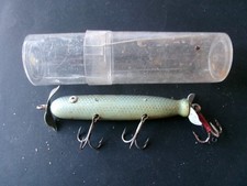 gros Leurre Ancien Pêche Bois