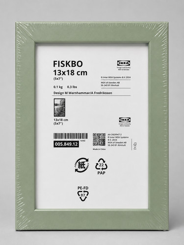 Cadre photo ikea fiskbo gris - ikea,