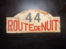 Plaque de Rallye - Route de