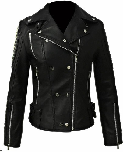 Veste cuir véritable - cuir,