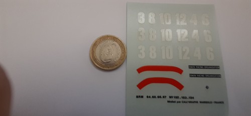 Décalcomanie decals brm - decals, 1/43