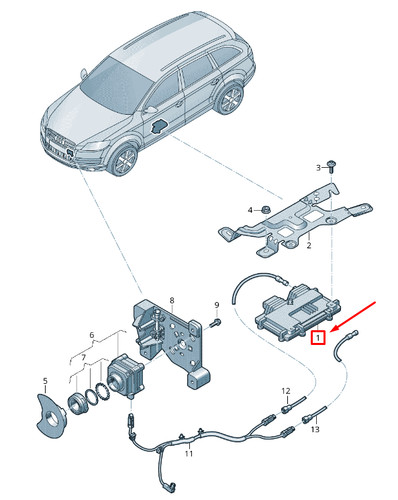 New audi night vision - q7, 4m