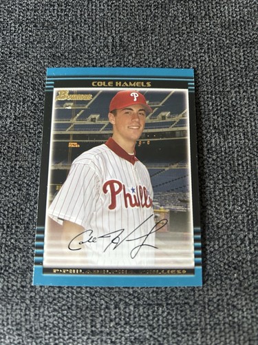 Cole hamels 2002 bowman draft - bowman,