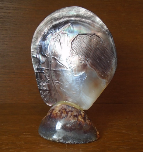 Coquillage sculpte ancien - sculpte,