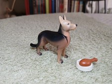 Chien Playmobil - Berger allemand, écuelle, cuisse de poulet