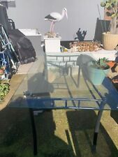 Vicco Stelios 100x42x60cm Table Basse avec Étagère en Verre - Blanc Mat/Noir...