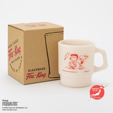 Rare Fire King Snoopy Empilement Tasse Peanuts Premier Choix Feu Ivoire de Japon