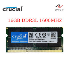 For Crucial 1x 16GB DDR3L 1600