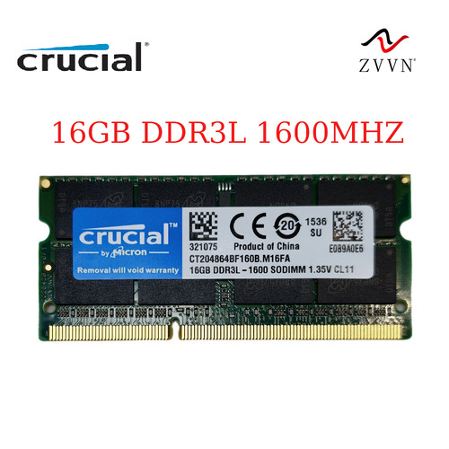 For crucial 16gb - ddr3l, 1600