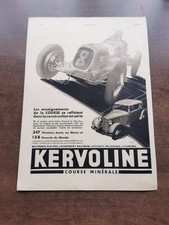 Publicité Ad 1934 - KERVOLINE