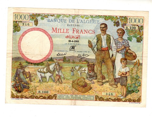 Algeria algerie billet 1000 - billet,