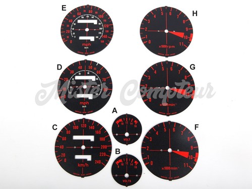 Kit fonds compteur cadrans - kit, de