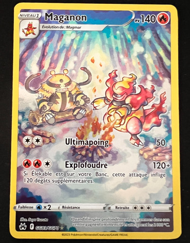 Carte pokémon maganon - carte,