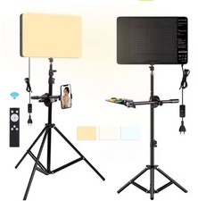 Lampe LED Studio 12” Bicolore 3300-6500K avec Trépied + Télécommande 🎥📸