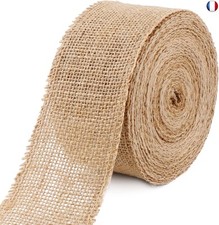 Ruban Toile de Jute Rouleau de Jute Naturel 6cm x 10M Toile De Jute Vintage