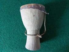 Petit Djembé artisanal réalisé main en bois et peau