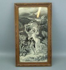 Ravissant tableau en soie