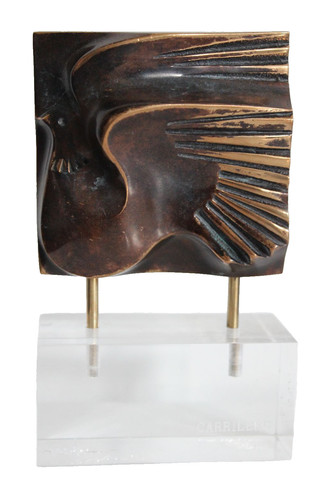 Bronze sculpture oiseau signé - sculpture,