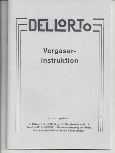 Dellorto carburettor - dellorto,